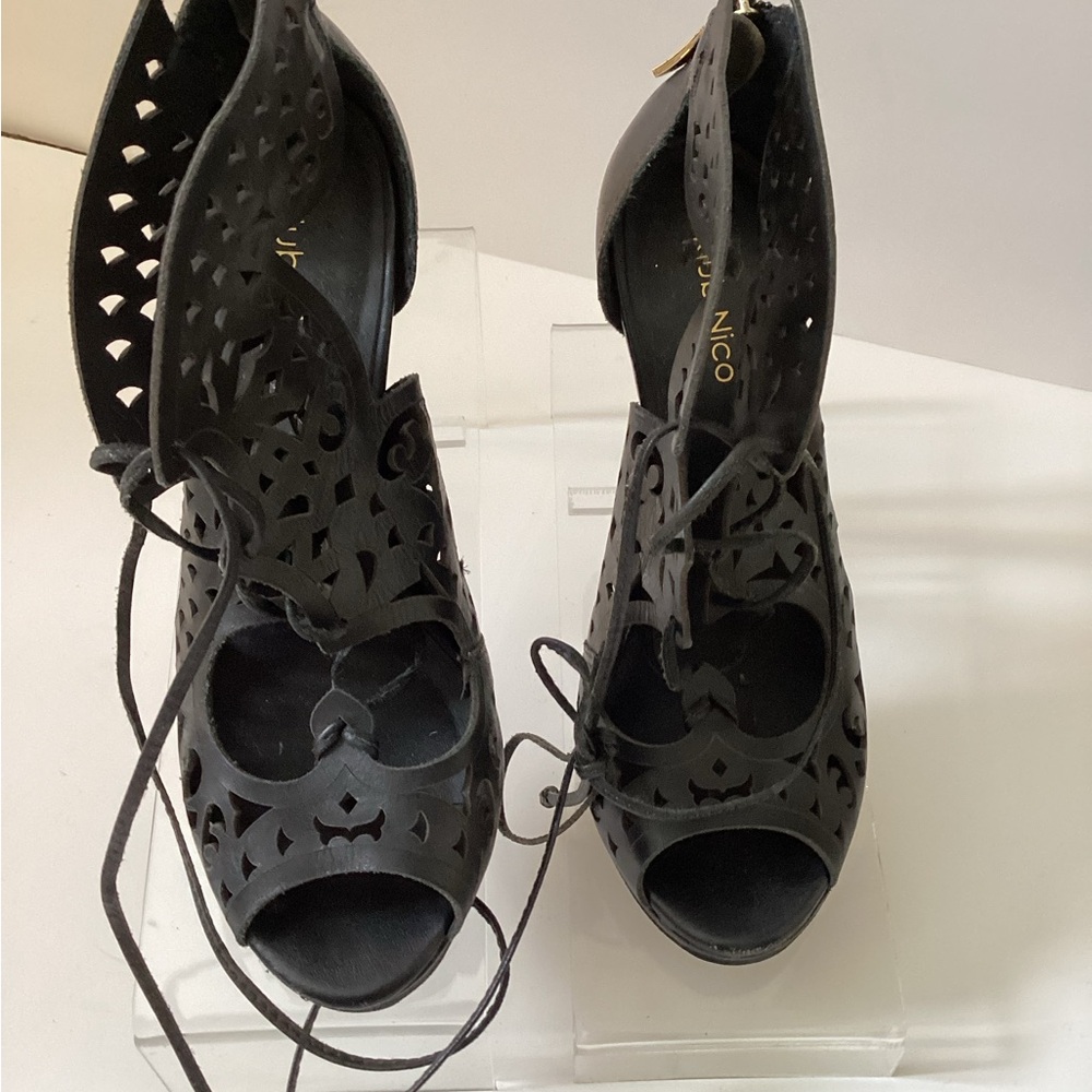 Klub Nico leather gladiator style heels